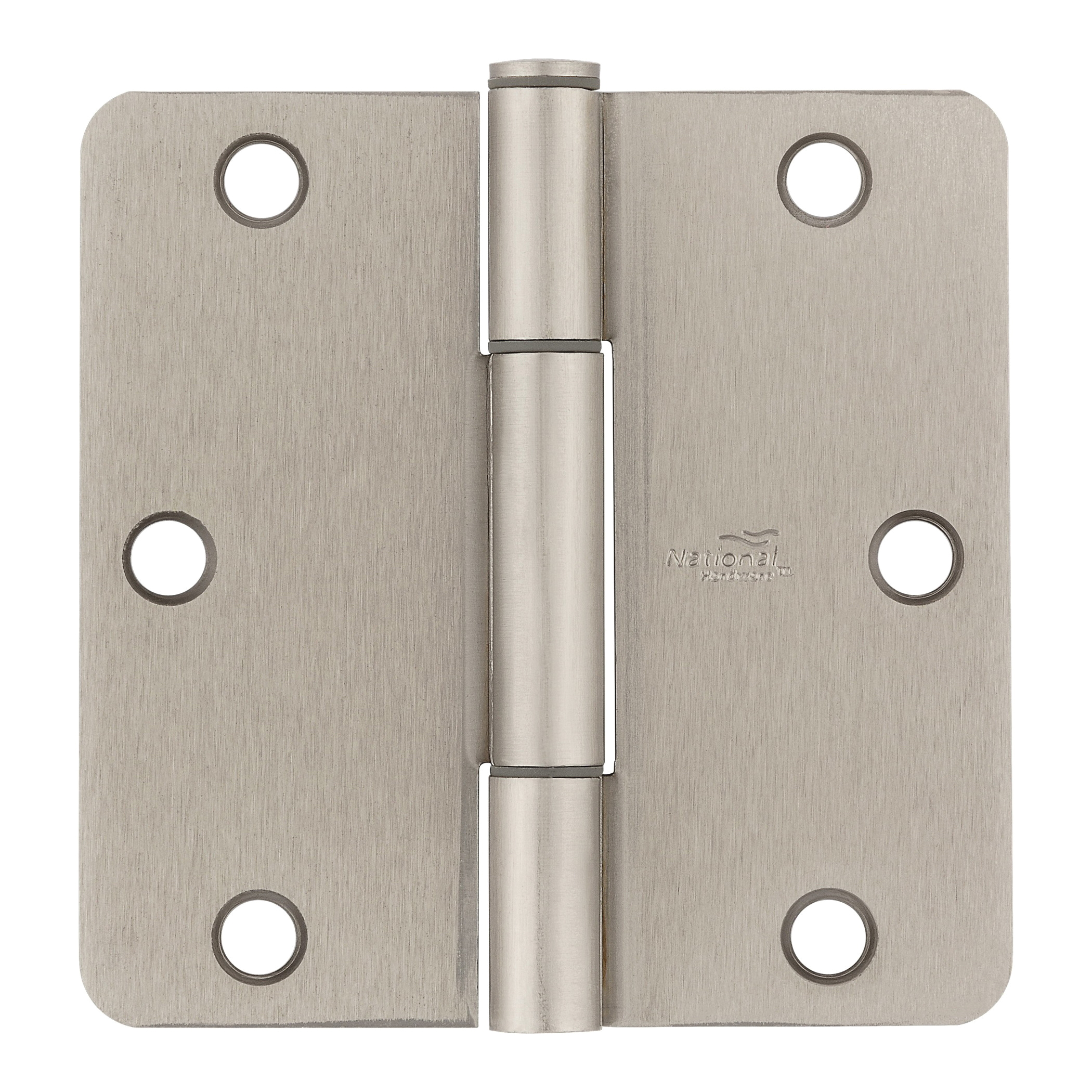 National Hardware N830-449 Door Hinge, 3-1/2 in H Door Leaf, 3/32 in Thick Door Leaf, 3-1/2 in H Frame Leaf, Steel - 2