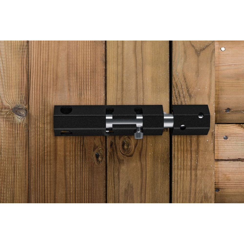 National Hardware N166-001 Lockable Security Bolt, 25/32 in Bolt Head, 6 in L, Steel - 5