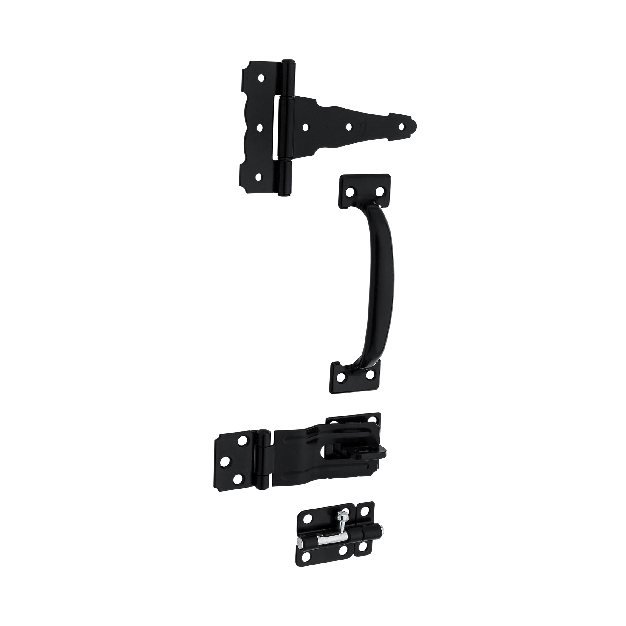 National Hardware N166-006 Shed Kit, Steel, Black, 11-Piece - 5