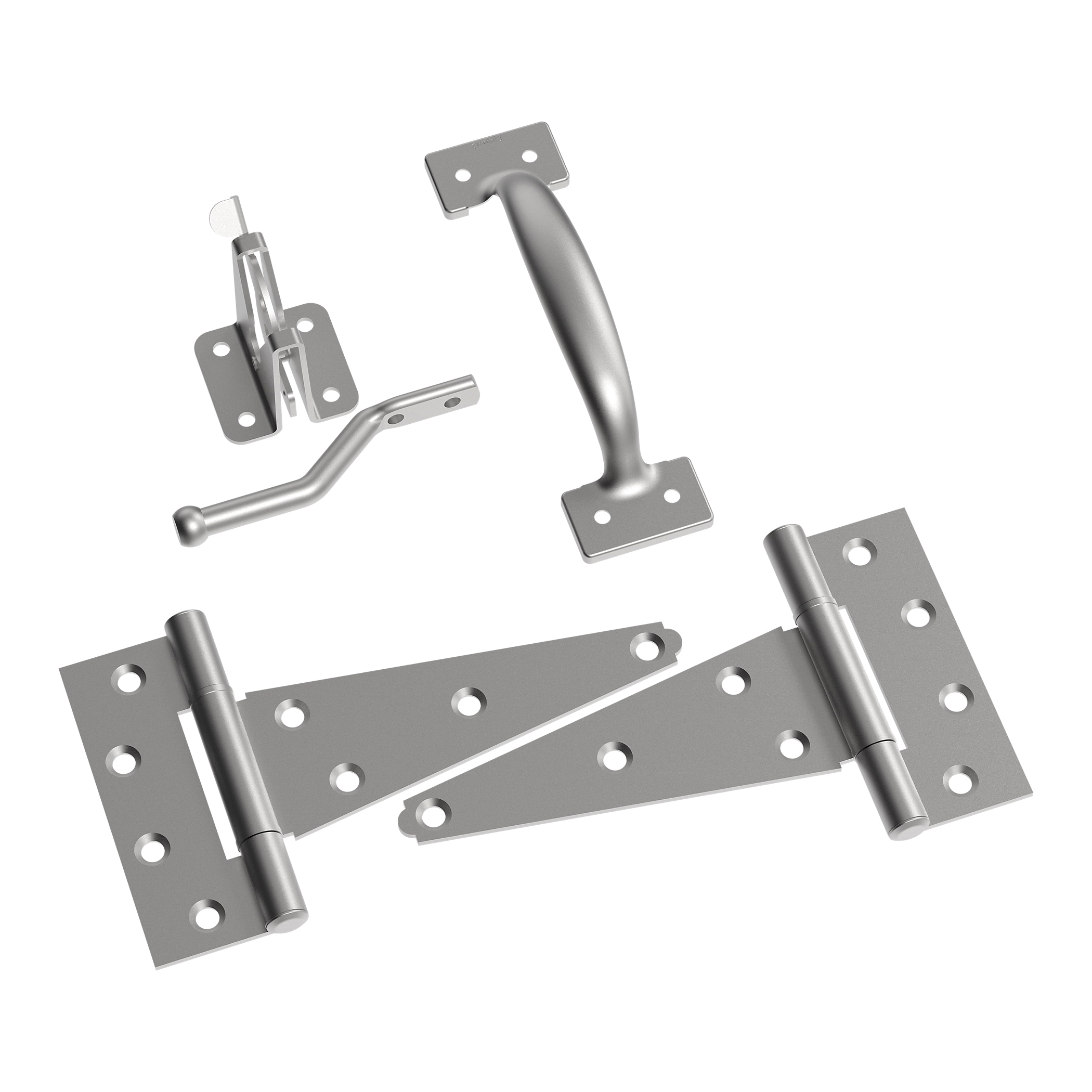 National Hardware N166-008 Gate Kit, Steel, Galvanized, 4 -Piece - 2