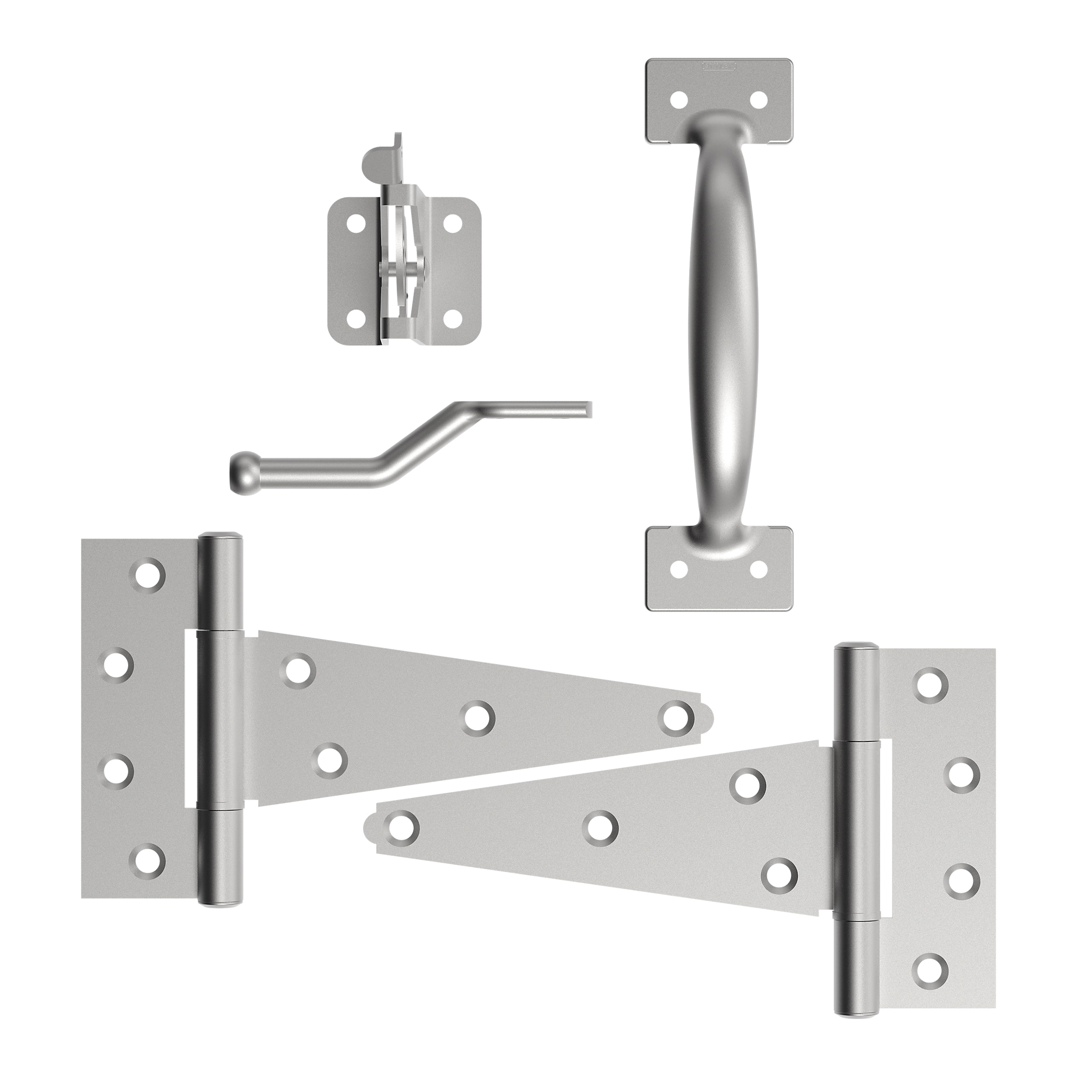 National Hardware N166-008 Gate Kit, Steel, Galvanized, 4 -Piece - 4