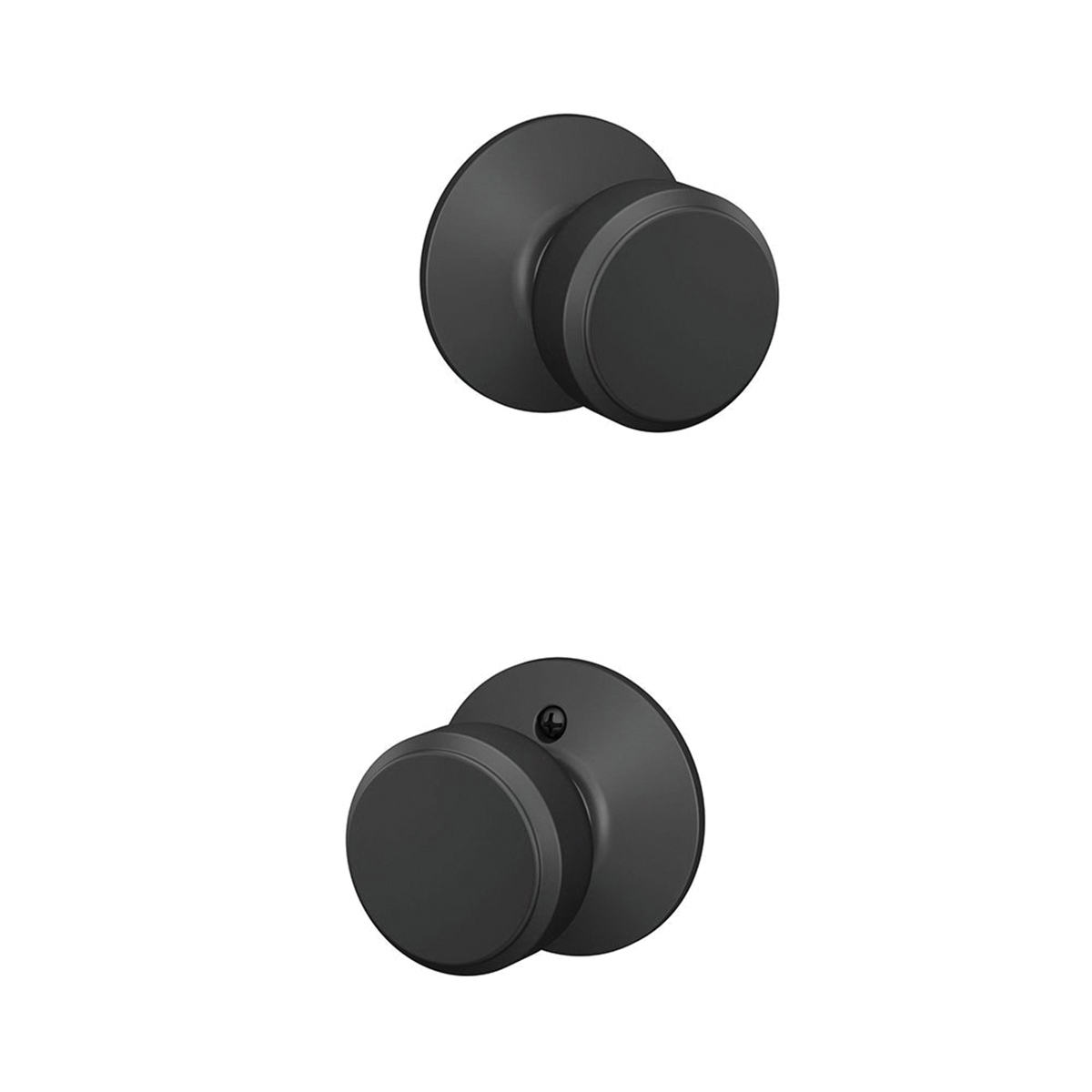 Schlage F Series F10VBWE622 Passage Knob, Knob Handle, Metal, Matte, 2-3/8 to 2-3/4 in Backset, 1-5/8 x 2-1/4 in Strike - 4