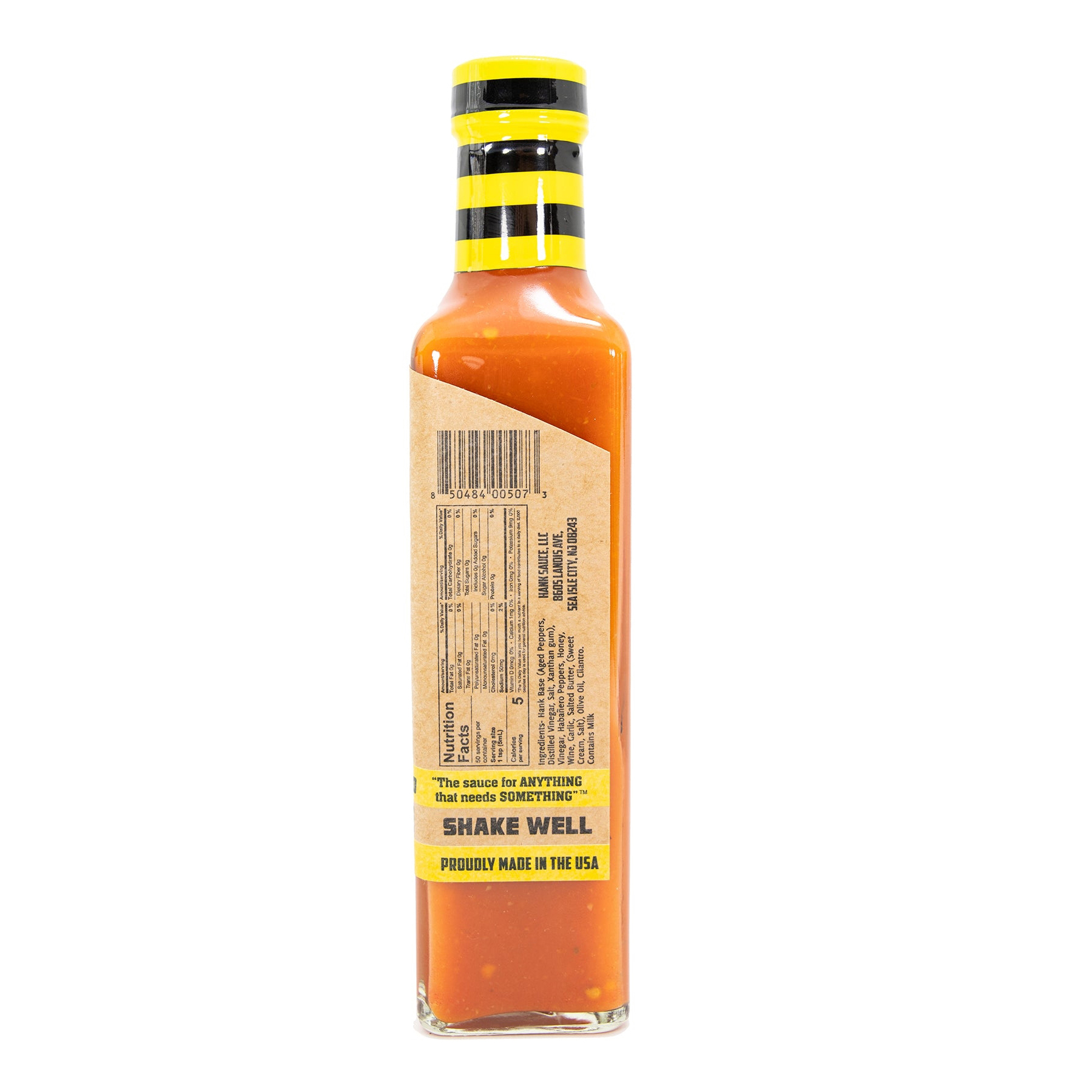 Hank Sauce B07FPYYBRJ Hot Sauce, Honey Habanero, 8 oz, Bottle - 3