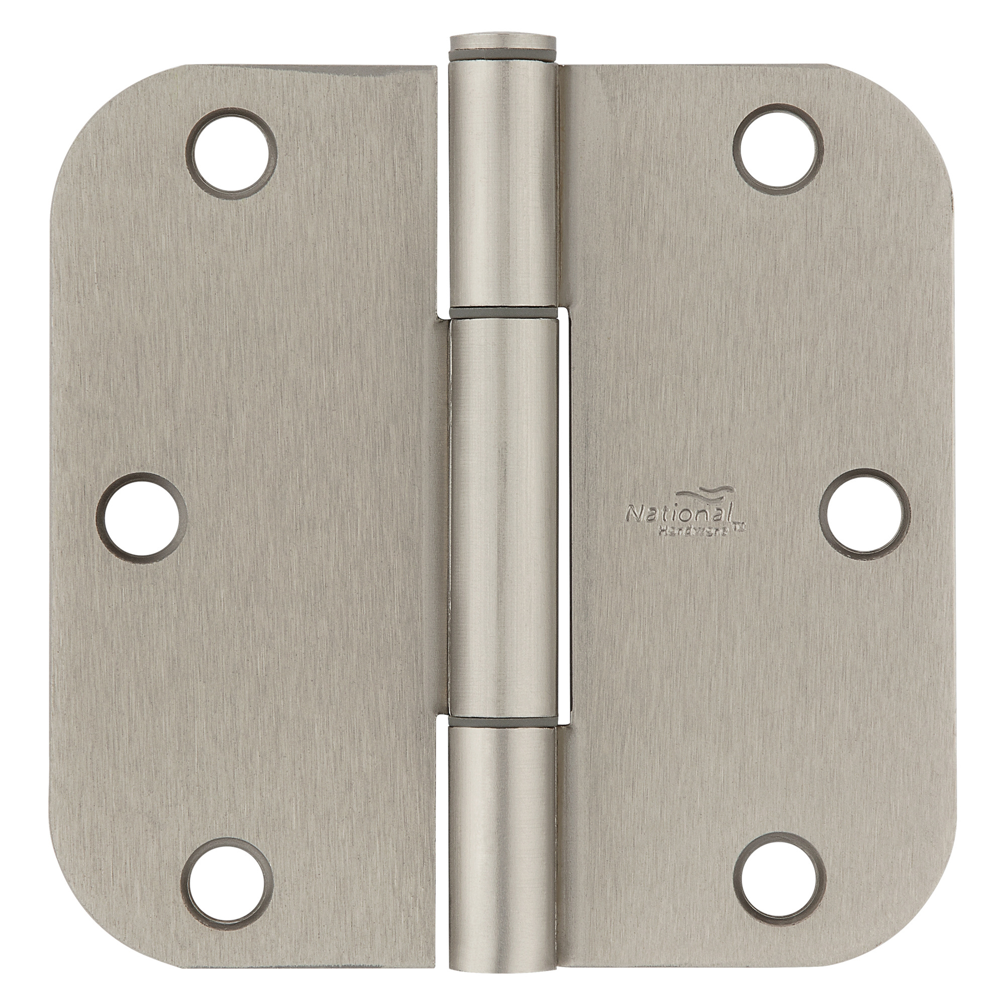 National Hardware N830-450 Door Hinge, 3-1/2 in H Door Leaf, 3/32 in Thick Door Leaf, 3-1/2 in H Frame Leaf, Steel - 2