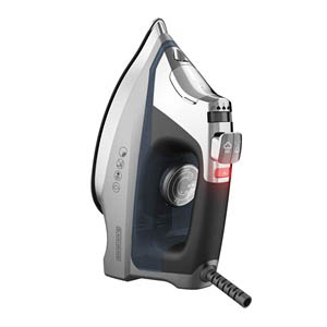 Black+Decker Allure D3030 Professional Steam Iron, 1600 W, Blue, Stainless Steel - 2