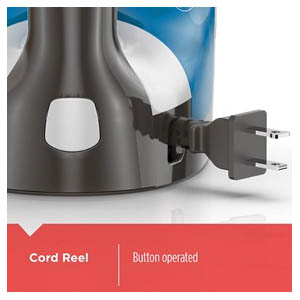 Black+Decker ICR19XS One Step Steam Cord Reel Iron, 1200 W, Blue, Stainless Steel - 3