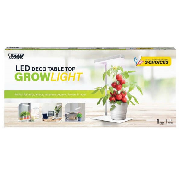 Feit Electric GLP17/W/TABLE/14WLED Series Grow Light, 14, 13, 13 W, Tabletop, 0.23/0.22/0.22 A, 120 VAC, LED Lamp - 2