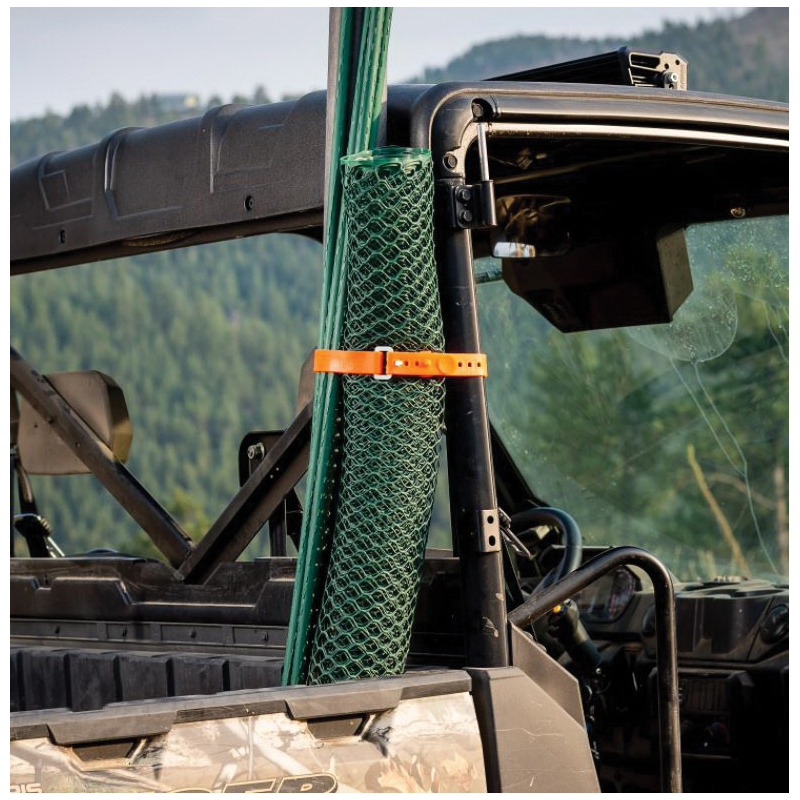 Nite Ize GearPro USS18-31-R3 Utility Strap, 0.92 in W, 18 in L, 70 lb Working Load, Aluminum/Rubber, Bright Orange - 1