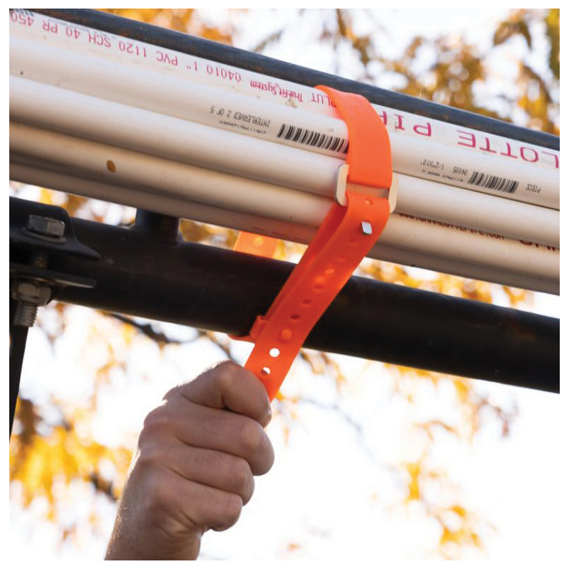 Nite Ize GearPro USS18-31-R3 Utility Strap, 0.92 in W, 18 in L, 70 lb Working Load, Aluminum/Rubber, Bright Orange - 2