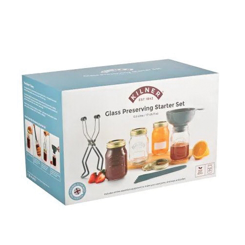 Kilner 0025.058 Preserving Starter Set, Soda Lime Glass, 8-Piece - 3