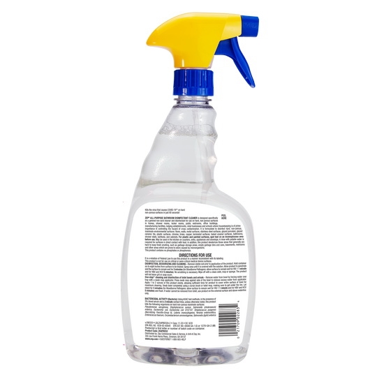 Zep ZUAPBD32 All-Purpose Disinfectant Cleaner, 32 oz Bottle, Liquid, Characteristic, Colorless - 2