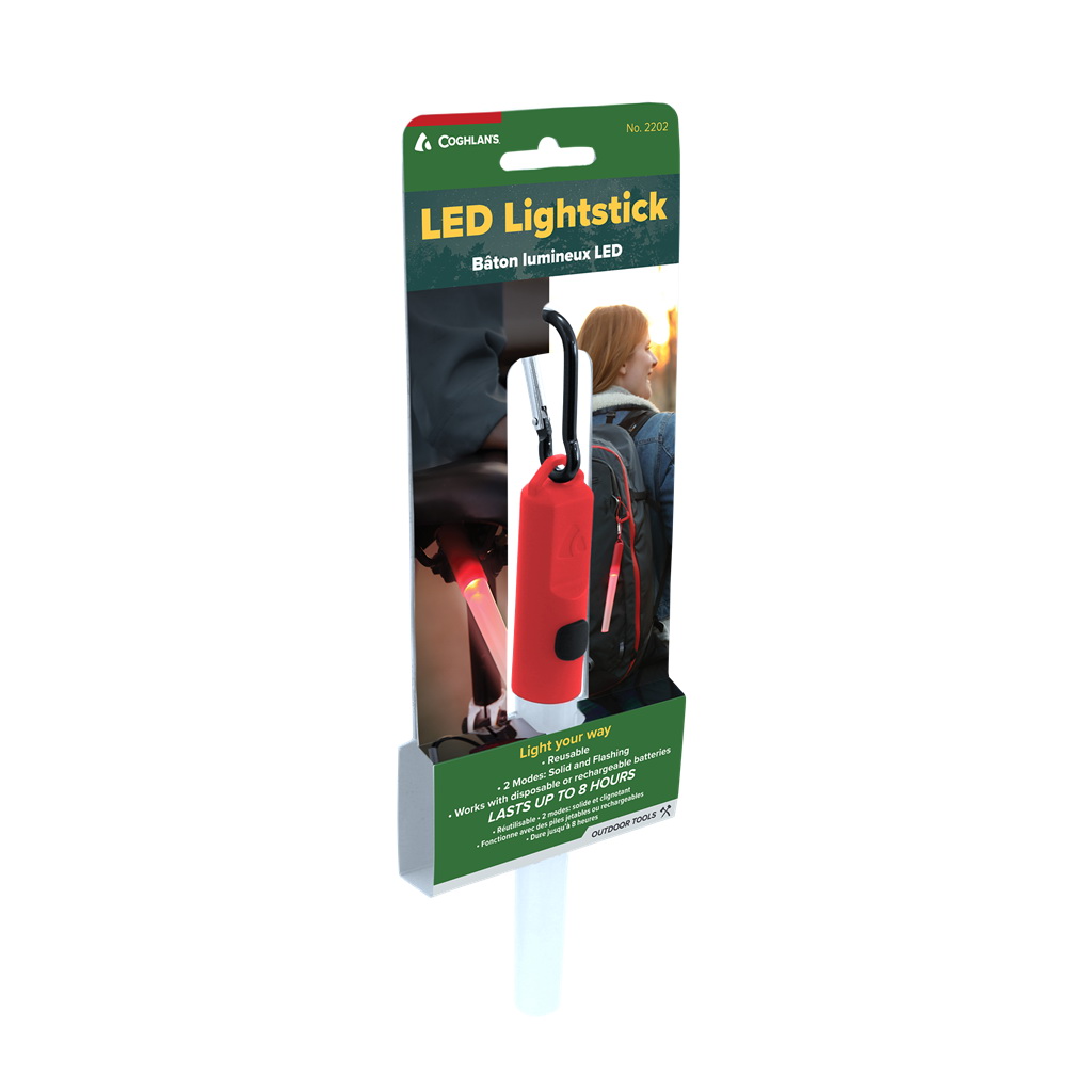 Coghlan's 2202 Light Stick, Red Body, Alkaline Battery, AAA Battery, LED Lamp - 4