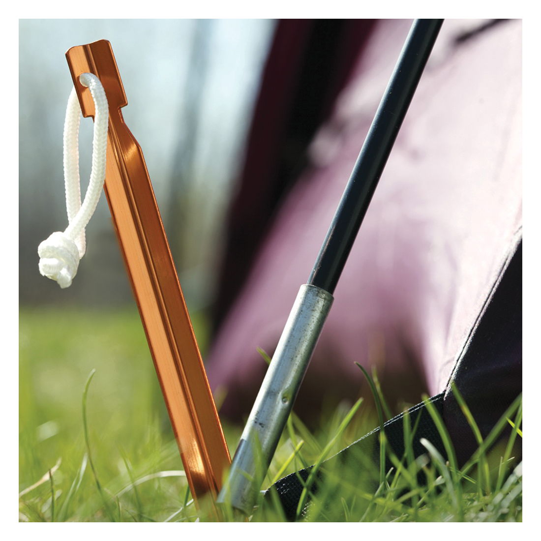 Coghlan's 1001 Ultra-Light Tent Stake, Aluminum, Orange - 2