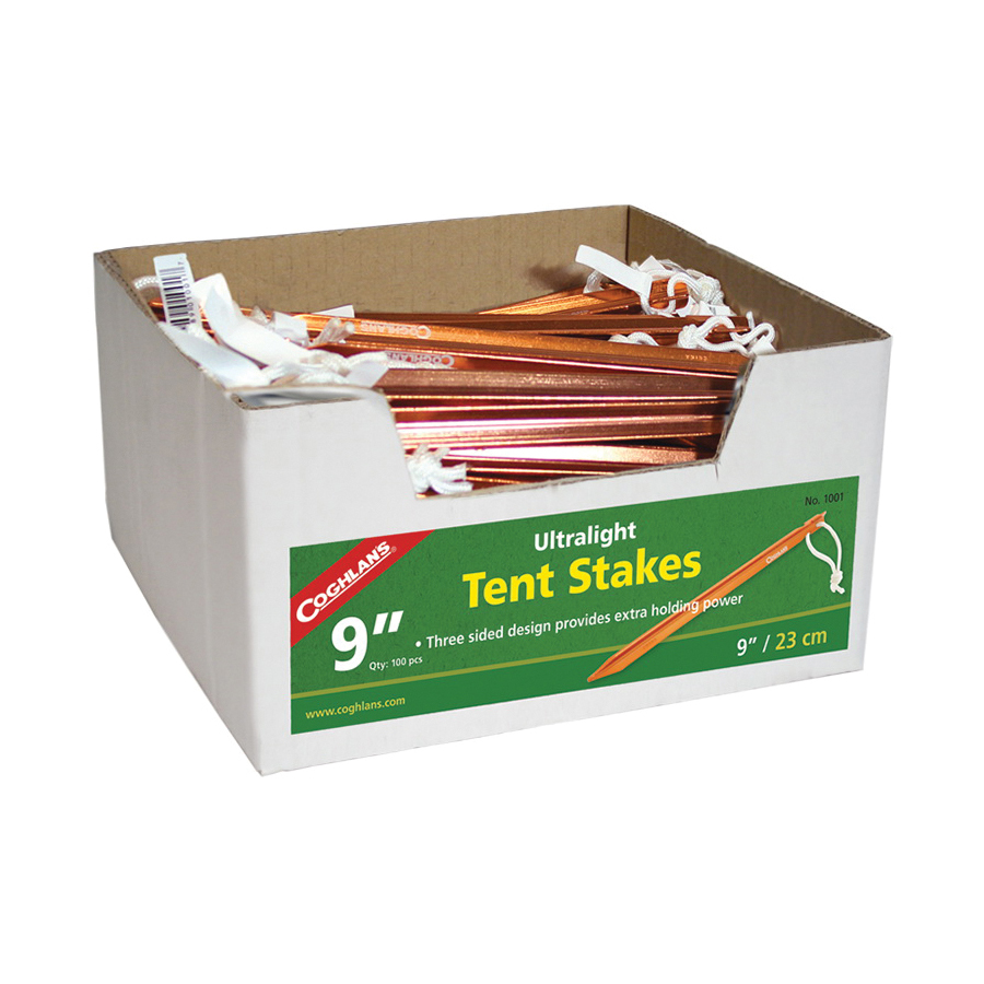 Coghlan's 1001 Ultra-Light Tent Stake, Aluminum, Orange - 3