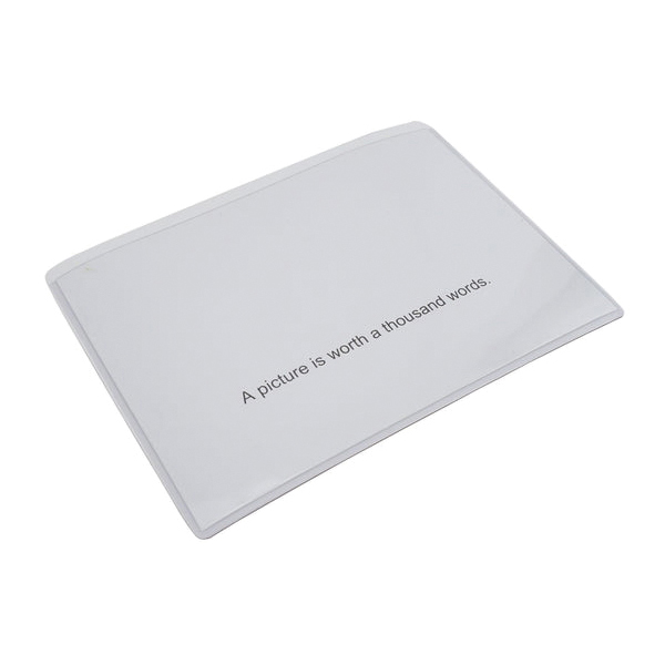 Magnet Source 08151 Series Magnetic Photo Pocket, 5 in L x 3.5 in W x 0.02 in THK Dimensions, Plastic/Vinyl, Clear/White - 4