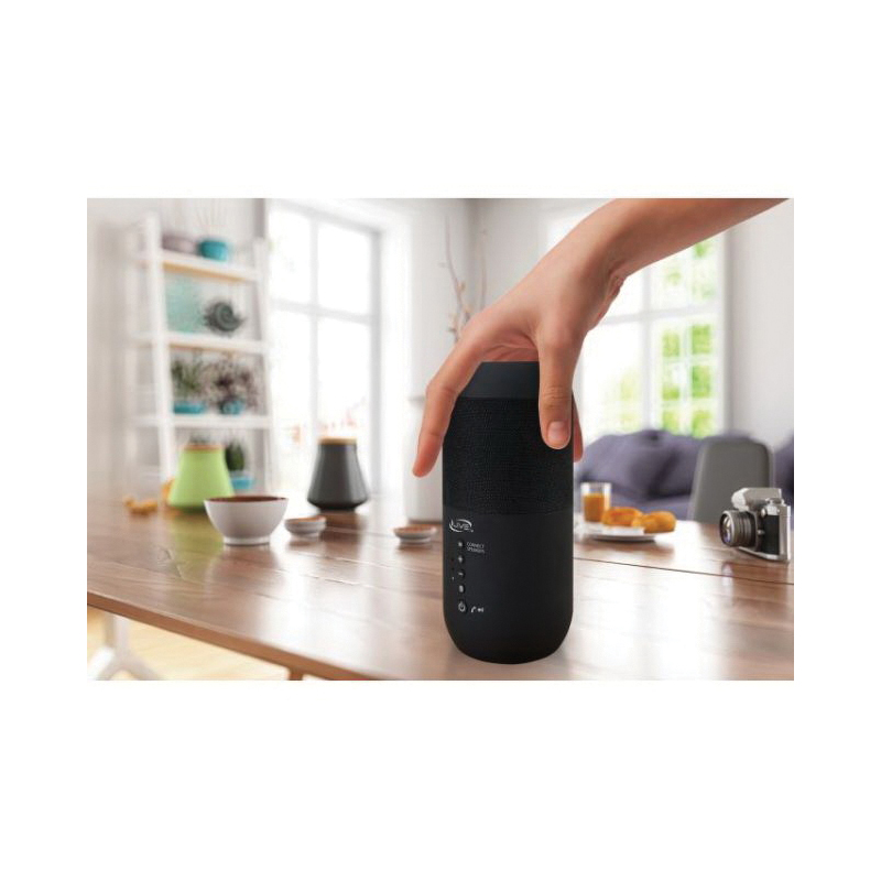 iLIVE ISBW240BDL Wireless Speaker, 60 Hz to 18 kHz, 16 W Output, v5.0 Bluetooth, 82 dB SPL, Rechargeable Battery, Black - 3