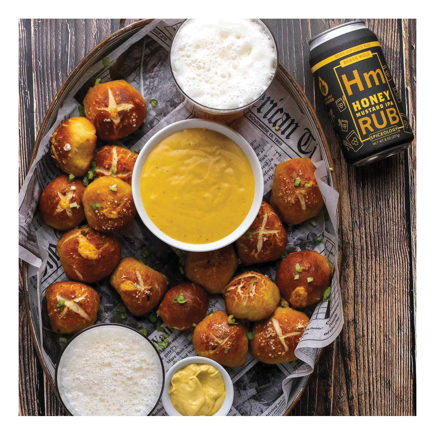 Spiceology Derek Wolf 10554 BBQ Rub, Honey Mustard IPA, 8 oz Jar - 5