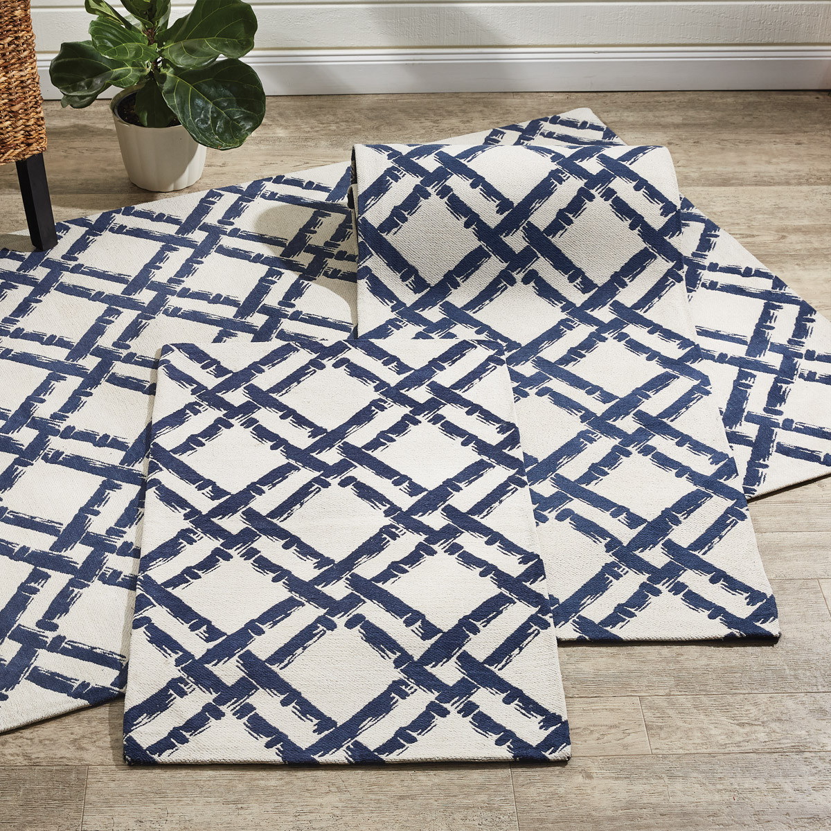 Park Designs 3988-280 Rug, 2 ft L, 3 ft W, Bamboo Trellis Pattern - 2