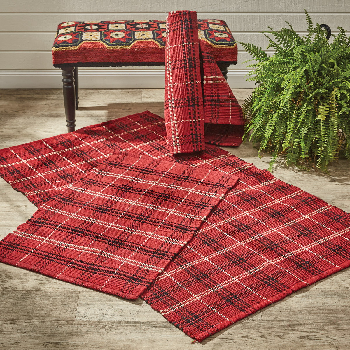 Park Designs 4962-250 Rug, 2 ft L, 3 ft W, Farmhouse Star Rag Pattern - 2