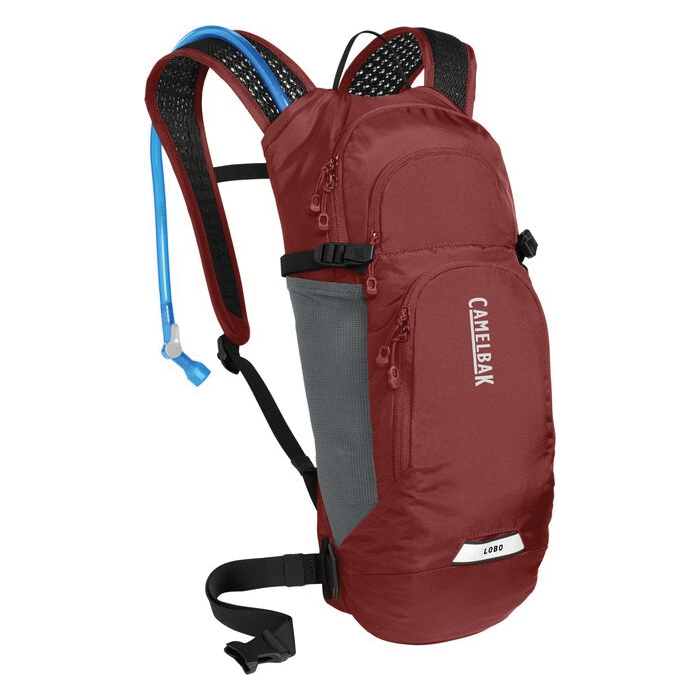 Camelbak Lobo 9 Series CB-2656601000 Hydration Pack, 70 oz Volume, Strap, Cordura, Black/Fired Brick - 2