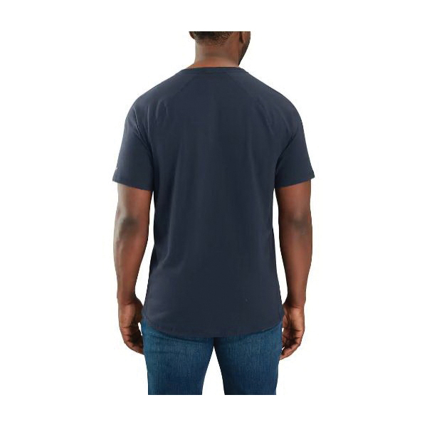 Carhartt 104616-HGY-S T-Shirt, S, Regular, Cotton/Polyester, Heather Gray, Raglan, Short Sleeve, Relaxed Fit - 1