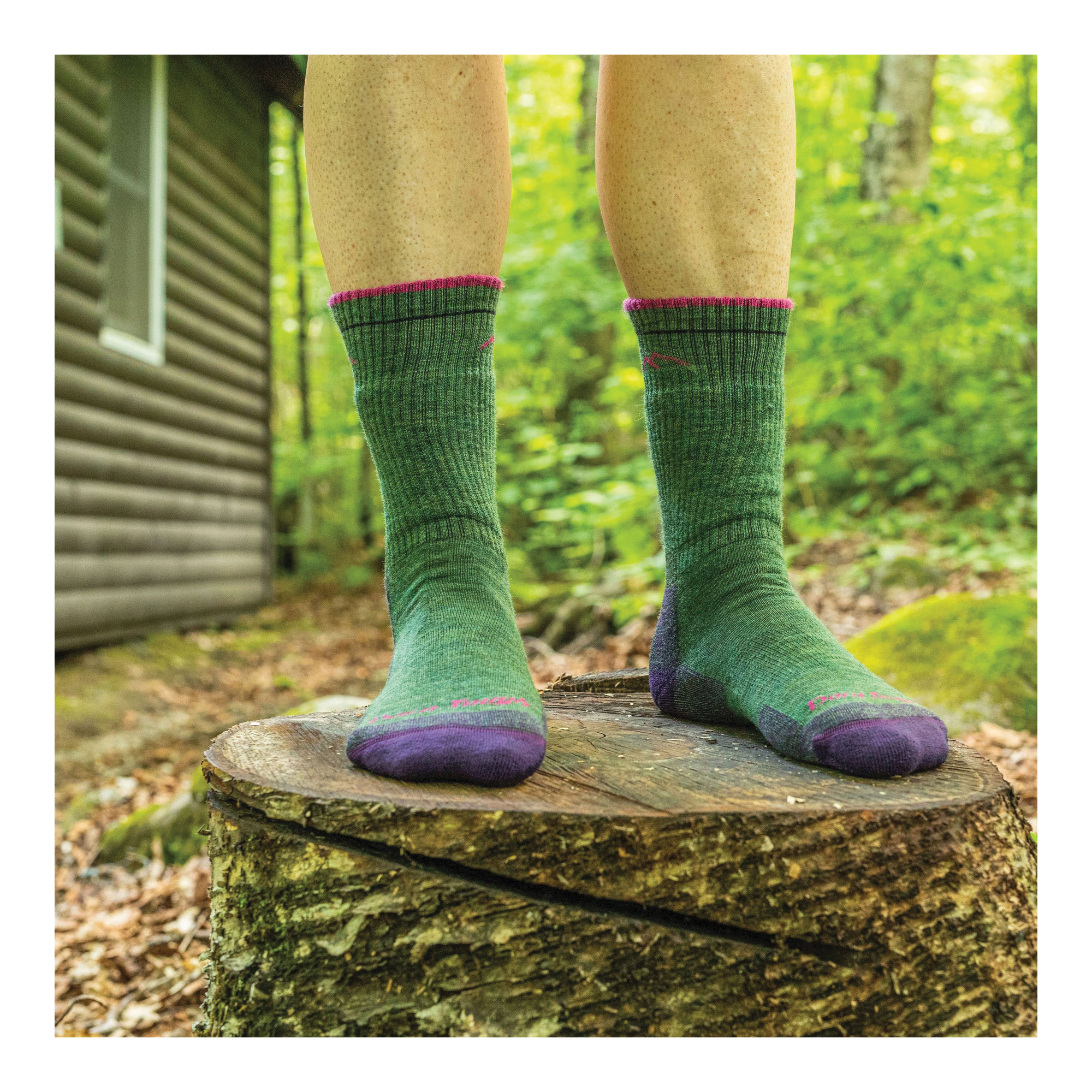 Darn Tough Hiker Series 1907-TAUPE-M Hiking Boot Socks, Women's, M, Lycra Spandex/Merino Wool/Nylon, Taupe - 4