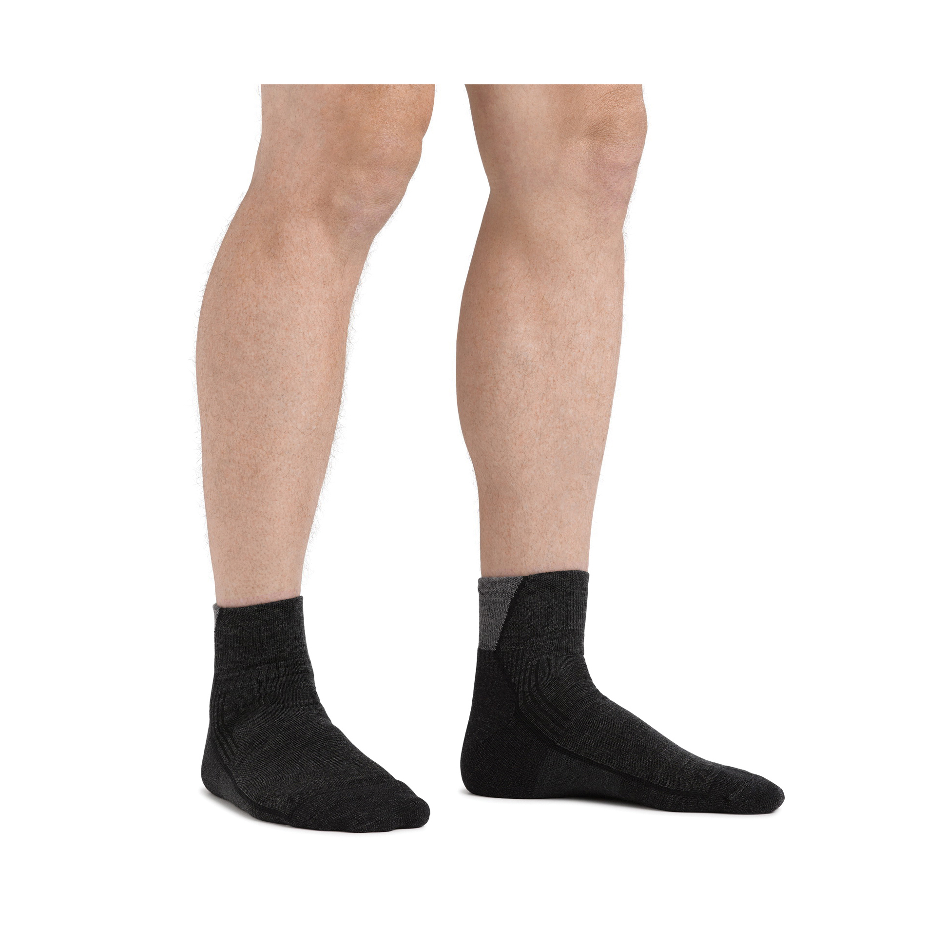 Darn Tough Hiker Series 1959-TAUPE-XL Quarter Hiking Socks, Men's, XL, Lycra Spandex/Merino Wool/Nylon, Taupe - 1