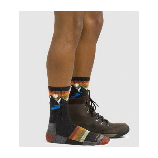 Darn Tough Sunset Ridge Series 1997-CC-XL Micro Crew Hiking Socks, Men's, XL, Lycra Spandex/Merino Wool/Nylon, Charcoal - 3