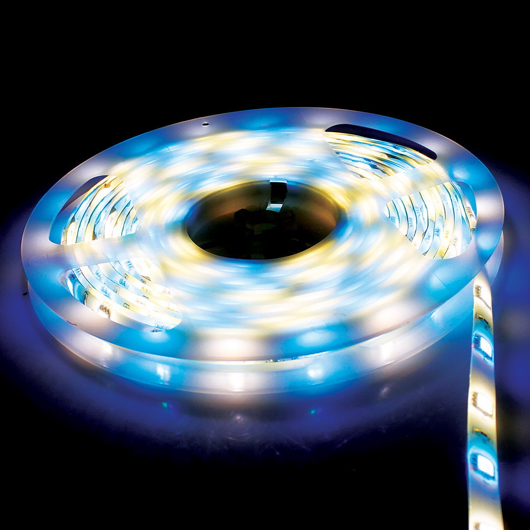 GT-Lite GT-LTP-3 Tape Light with Remote, 12 VDC, 23 W, LED Lamp, Blue/Green/Red/Warm White Light, 800 Lumens - 4