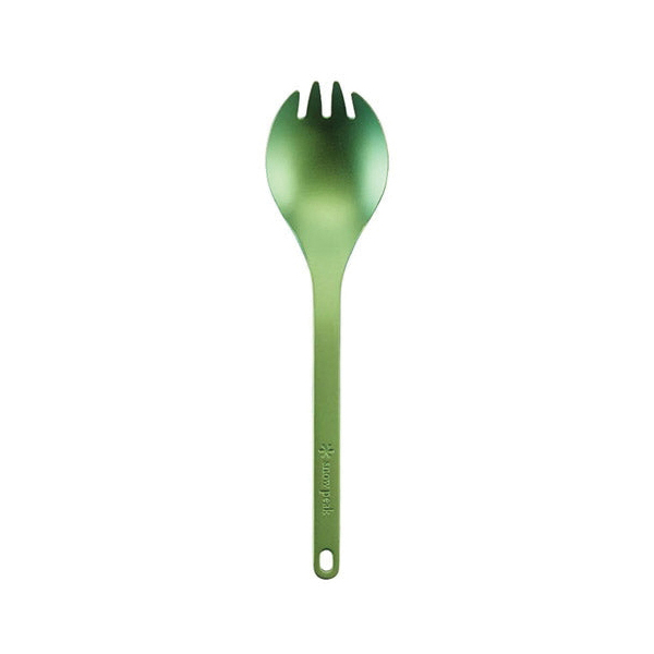 Snow Peak Titanium Spork Green - 1