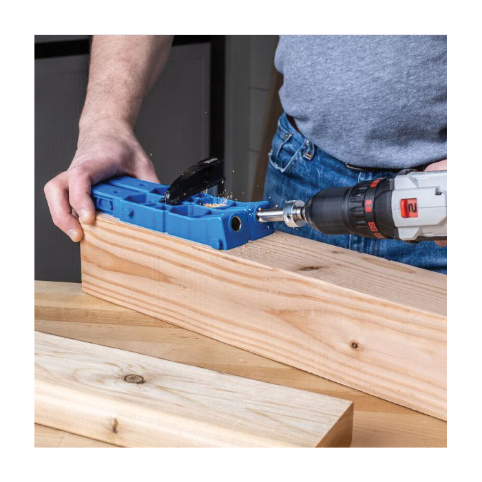 Kreg KPHJ920 Pocket Hole Jig, 1-1/2 in Clamping, 2-Guide Hole - 5