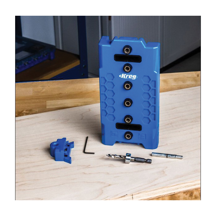 Kreg KMA3232 Shelf Pin Jig, 6-Guide Hole, For: 1/4 in Kreg Shelf Pin Jig Drill Bit, 5 mm Kreg Shelf Pin Jig Drill Bit - 3