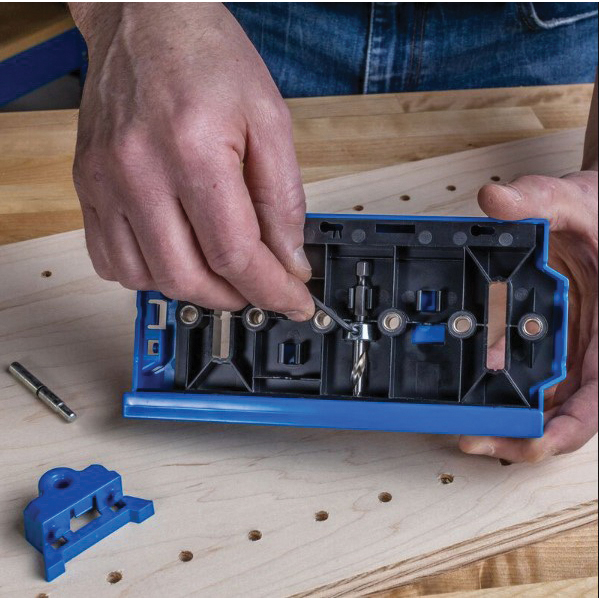 Kreg KMA3232 Shelf Pin Jig, 6-Guide Hole, For: 1/4 in Kreg Shelf Pin Jig Drill Bit, 5 mm Kreg Shelf Pin Jig Drill Bit - 4