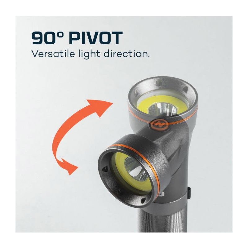 Nebo FRANKLIN PIVOT NEB-WLT-0023 Dual Work Light and Spot Light, 2200 mAh, Lithium-Ion Battery, LED Lamp, 300 Lumens - 4