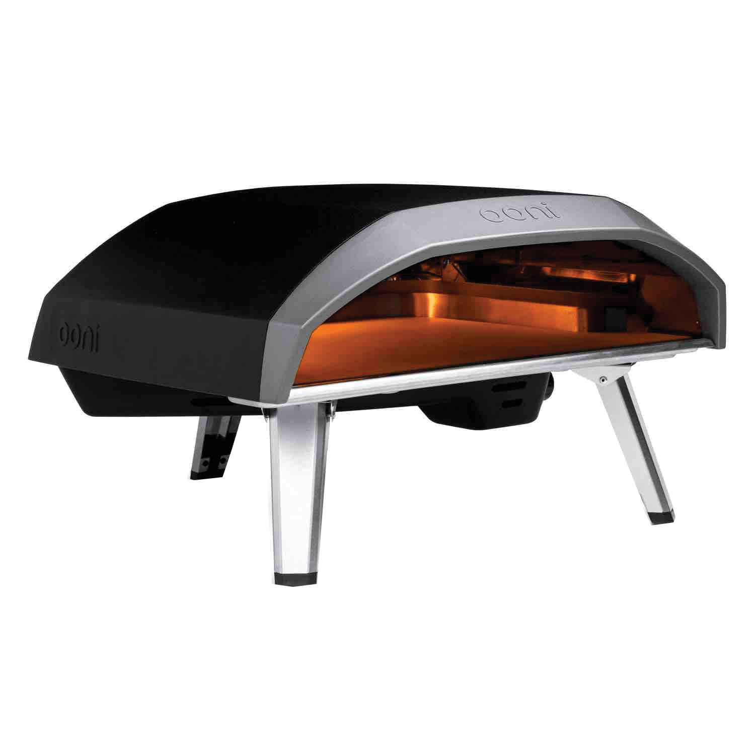 Ooni Koda 16 Series UU-P0AB00 Pizza Oven, 25 in W, 23.2 in D, 14.7 in H, Propane, 29,000 Btu, Carbon Steel, Black - 2
