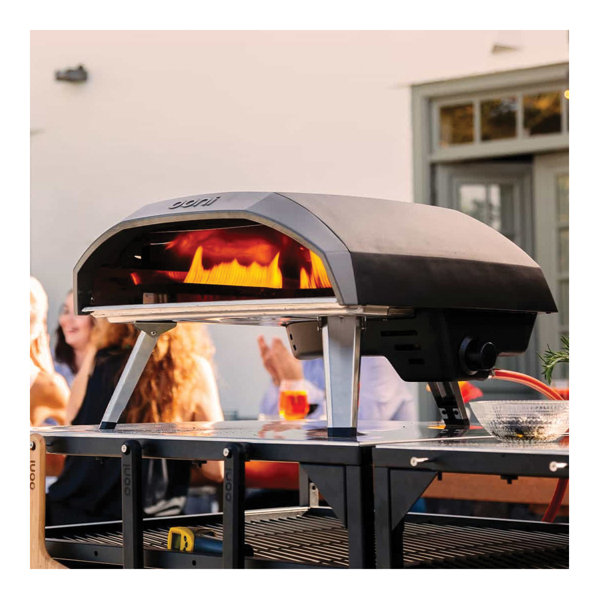 Ooni Koda 16 Series UU-P0AB00 Pizza Oven, 25 in W, 23.2 in D, 14.7 in H, Propane, 29,000 Btu, Carbon Steel, Black - 3