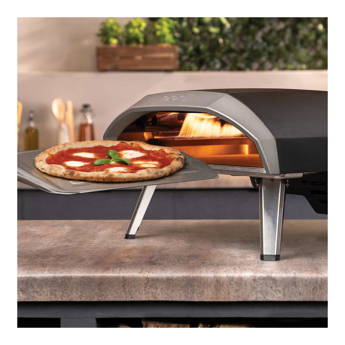 Ooni Koda 16 Series UU-P0AB00 Pizza Oven, 25 in W, 23.2 in D, 14.7 in H, Propane, 29,000 Btu, Carbon Steel, Black - 5