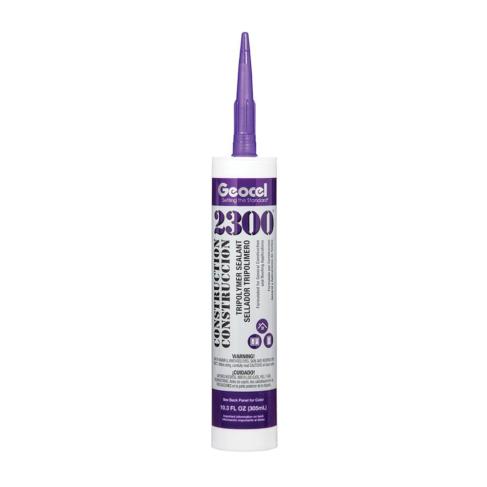 Geocel 2300 Series GC66900 Construction Sealant, Crystal Clear, 10.3 fl-oz Cartridge - 2