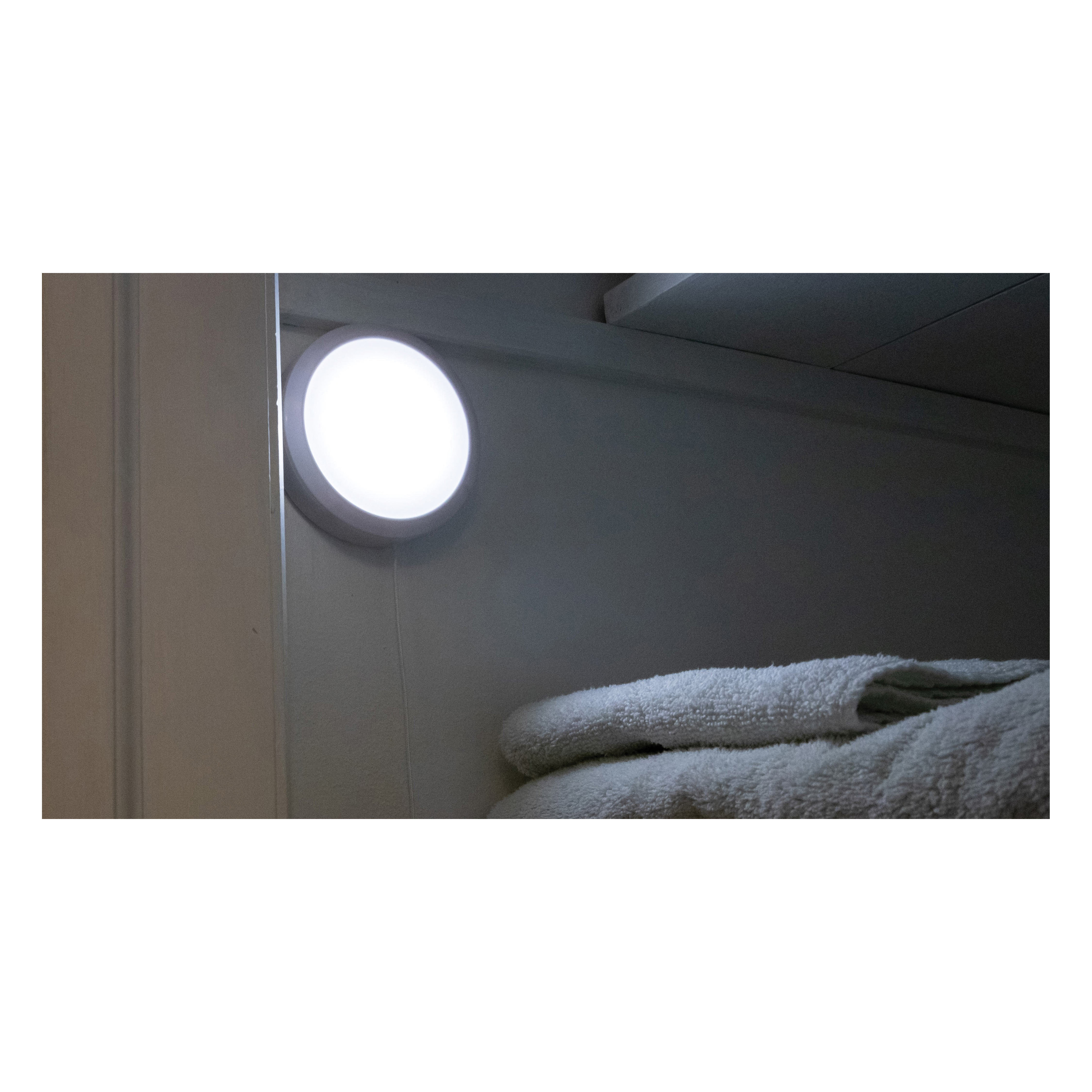 Westek BL-PSTG-W Pull String Utility Light, AA Battery, 1-Lamp, LED Lamp, 90 Lumens, 4000 K Color Temp, White - 3
