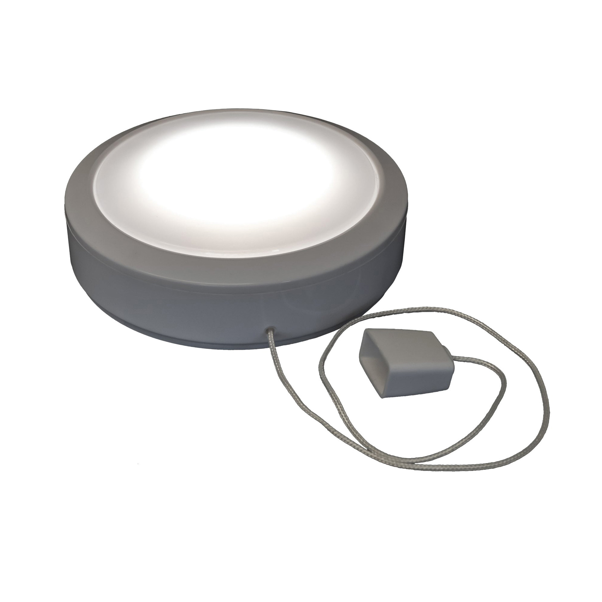 Westek BL-PSTG-W Pull String Utility Light, AA Battery, 1-Lamp, LED Lamp, 90 Lumens, 4000 K Color Temp, White - 4