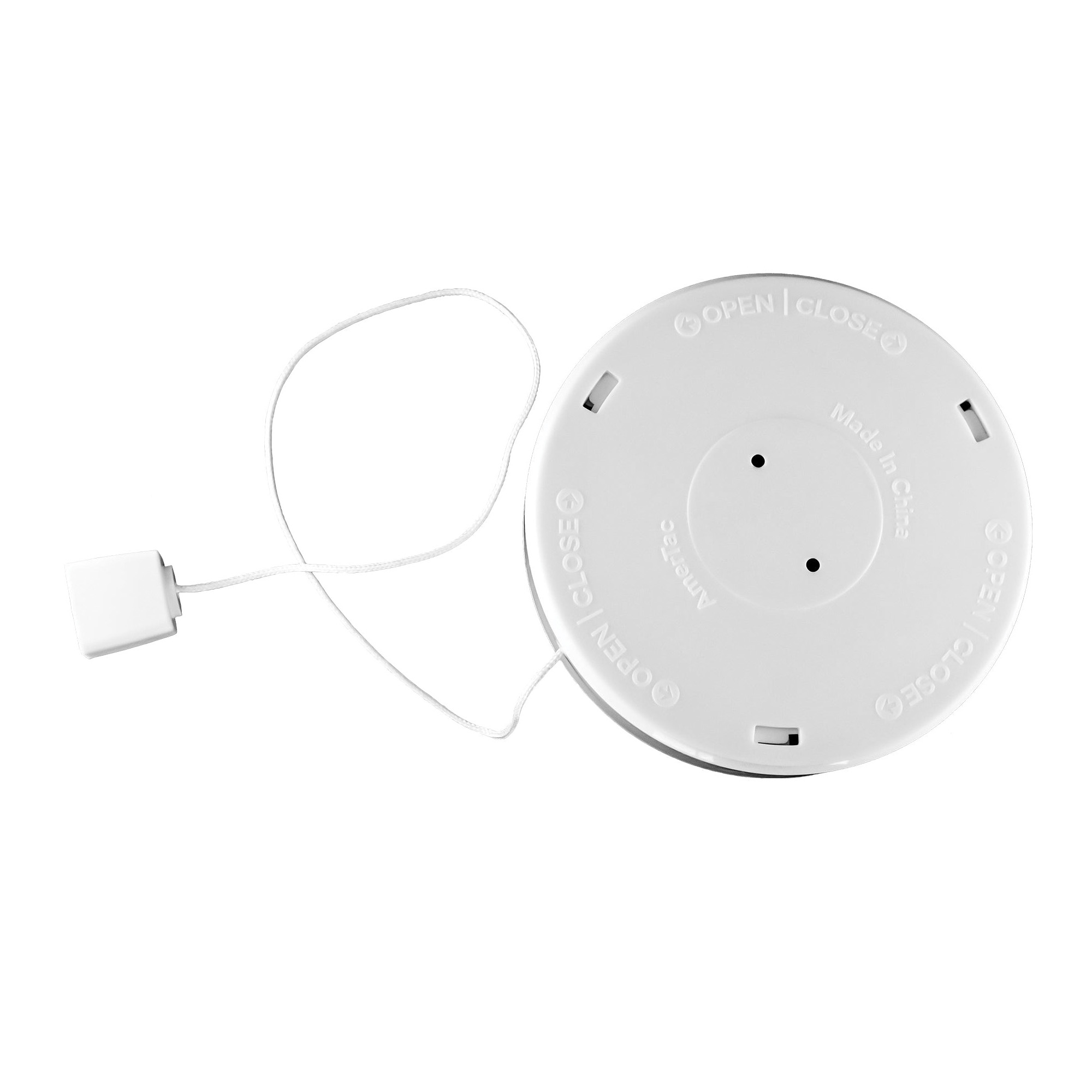 Westek BL-PSTG-W Pull String Utility Light, AA Battery, 1-Lamp, LED Lamp, 90 Lumens, 4000 K Color Temp, White - 5