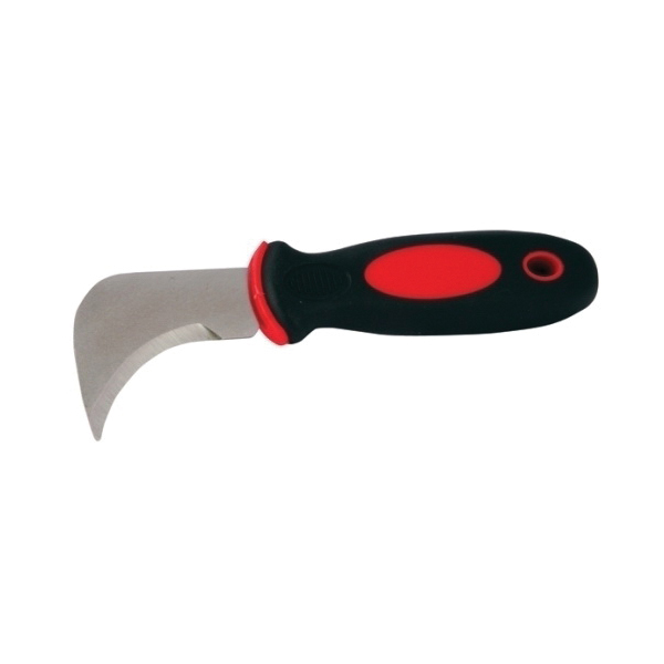 Red Devil 4608 Flooring Knife, 2-1/2 in L Blade, HCS Blade, Non-Slip Comfort Grip Handle