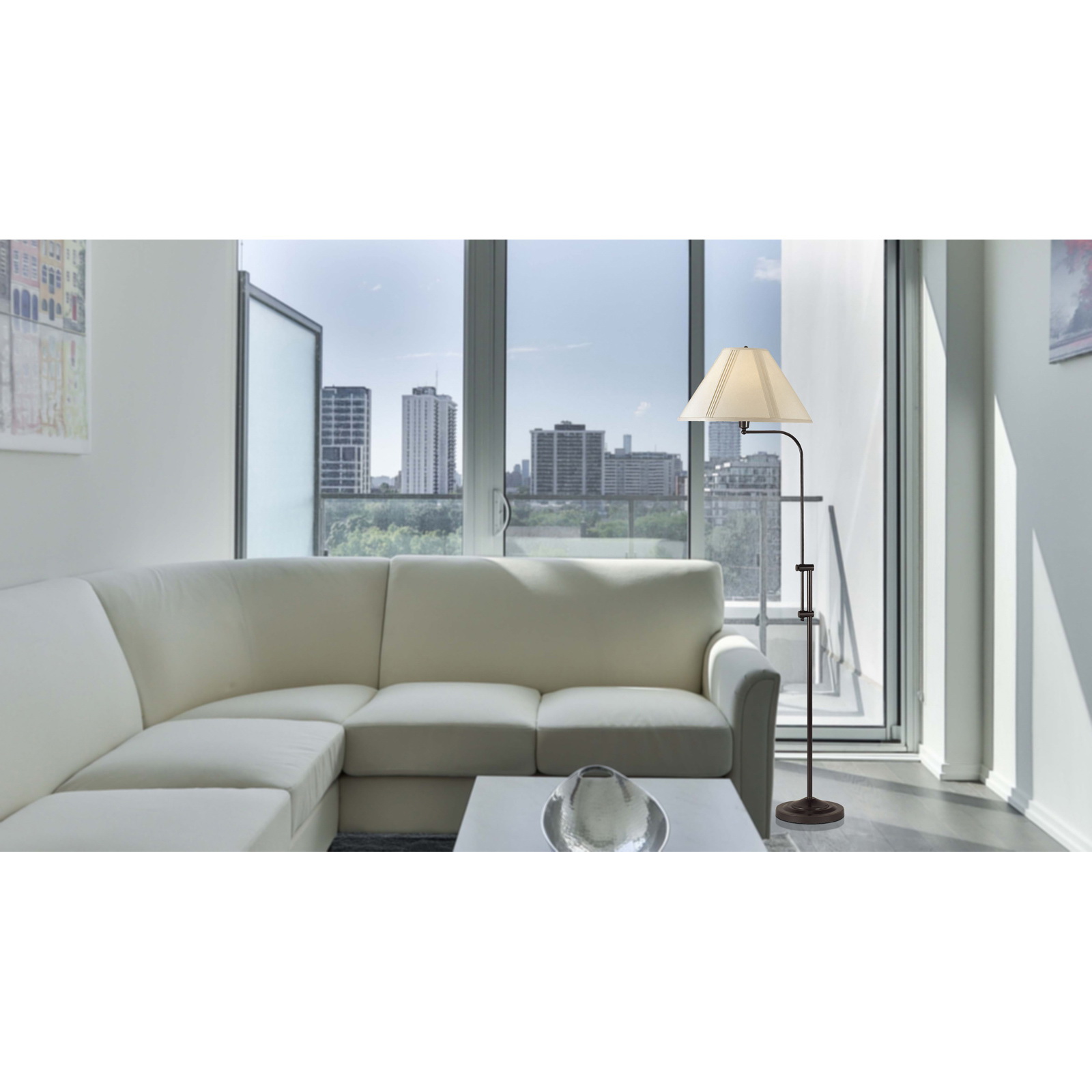 CAL BO-216-DB Floor Lamp, 1-Lamp, Metal, Dark Bronze - 3