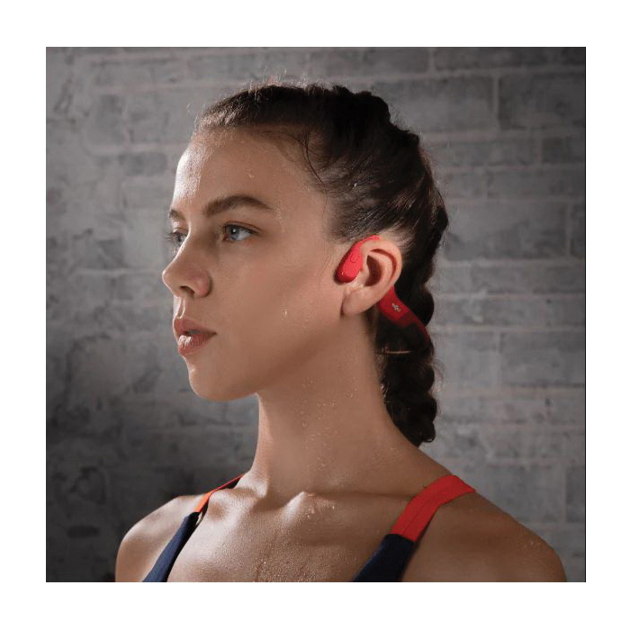 Aftershokz OpenRun Series S803STRDUS Headphone, 20 Hz to 20 KHz, 5.1 Bluetooth, Lithium Polymer Battery, Red - 5