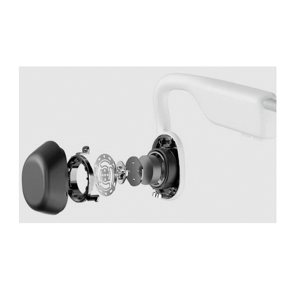 Aftershokz OpenMove Series S661STWTUS Headphone, 20 Hz to 20 KHz, 5.1 Bluetooth, Lithium Polymer Battery, White - 3