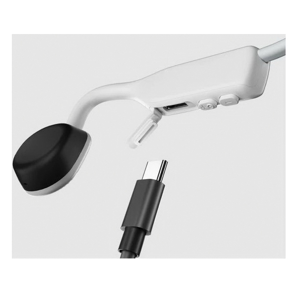 Aftershokz OpenMove Series S661STWTUS Headphone, 20 Hz to 20 KHz, 5.1 Bluetooth, Lithium Polymer Battery, White - 4