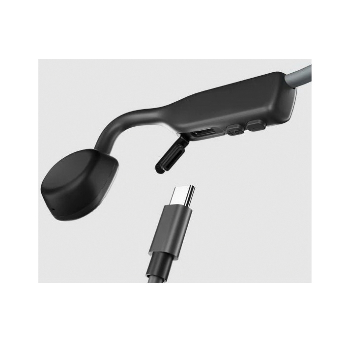 Aftershokz OpenMove Series S661STGYUS Headphone, 20 Hz to 20 KHz, 5.1 Bluetooth, Lithium Polymer Battery, Gray - 4