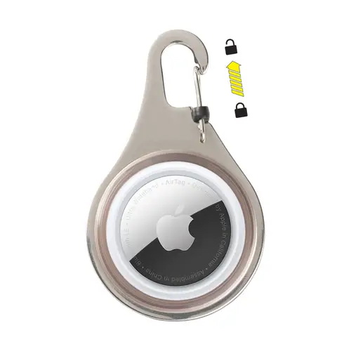 Nite Ize WEARABOUT WAT03TR6 Clippable Tracker Holder, Stainless Steel/TPR, Blue - 2