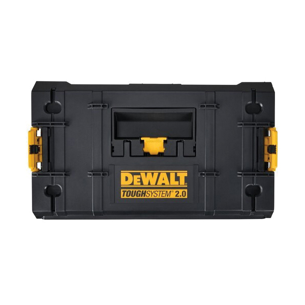 DEWALT ToughSystem 2.0 DWST08320 Tool Box, 25 lb, Polypropylene, Black, 12-3/5 in H x 12-1/3 in W Outside, 2-Drawer - 3