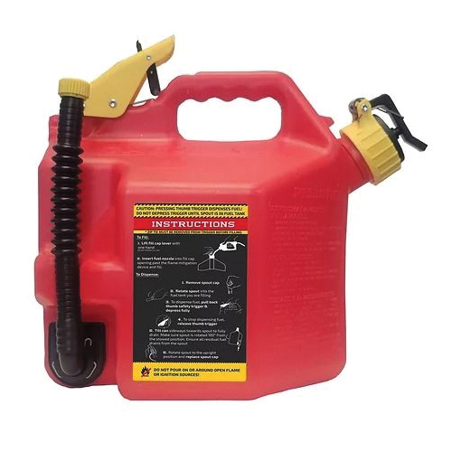 SUREcan SUR2SFG2 Safety Can, 2.2 gal, HDPE, Red - 3